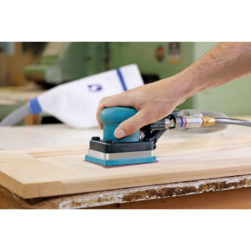 Dynabug II Orbital Sander, Self-Generated Vacuum, 3"x 4" Hook Pad