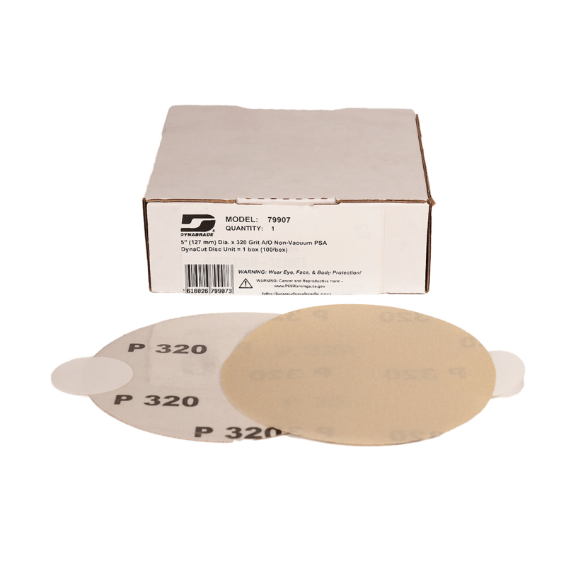 5" (127 mm) Dia. x 320 Grit A/O Non-Vacuum PSA DynaCut Disc