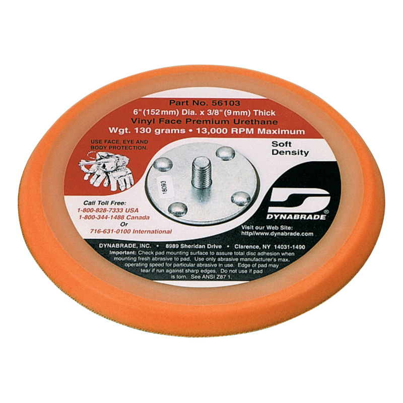 6" (152 mm) Dia. Non-Vacuum Disc Pad, Vinyl-Face
