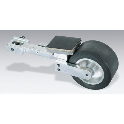 Cutlery Arm, 4" Dia. x 2" W, 50 Duro Flat Rubber