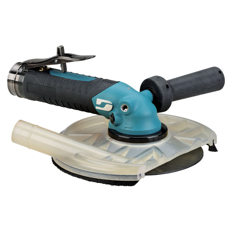 7" (180 mm) Dia. Compact Rebel Right Angle Disc Sander Central Vacuum