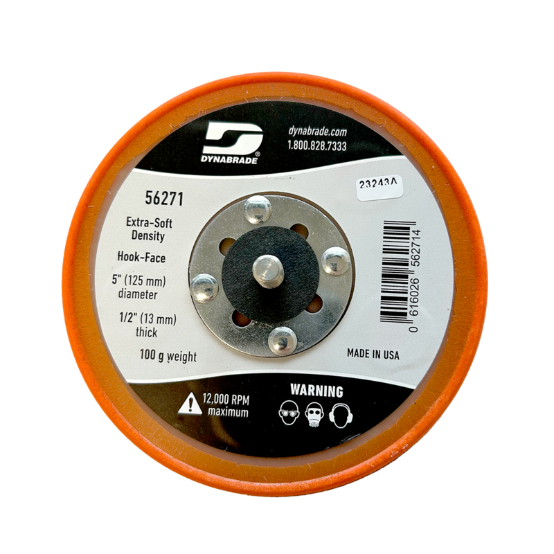 5" (127 mm) Dia. Non-Vacuum Disc Pad, Hook-Face, Short Nap