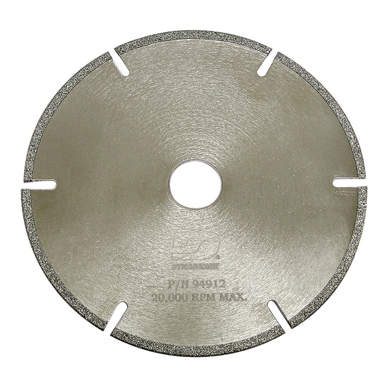 4-1/2" (114 mm) Dia. x 3/8" (9.53 mm) CH 40/50 Grit Gulleted/Slotted Diamond Cut-Off Wheel
