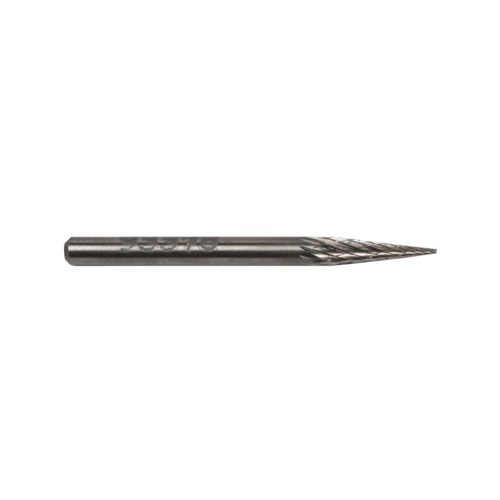 Carbide Burr, 3 mm Dia., SM-42 D/C Burr, 14 Degree Cone, 11 mm Flute L, 3 mm Shank