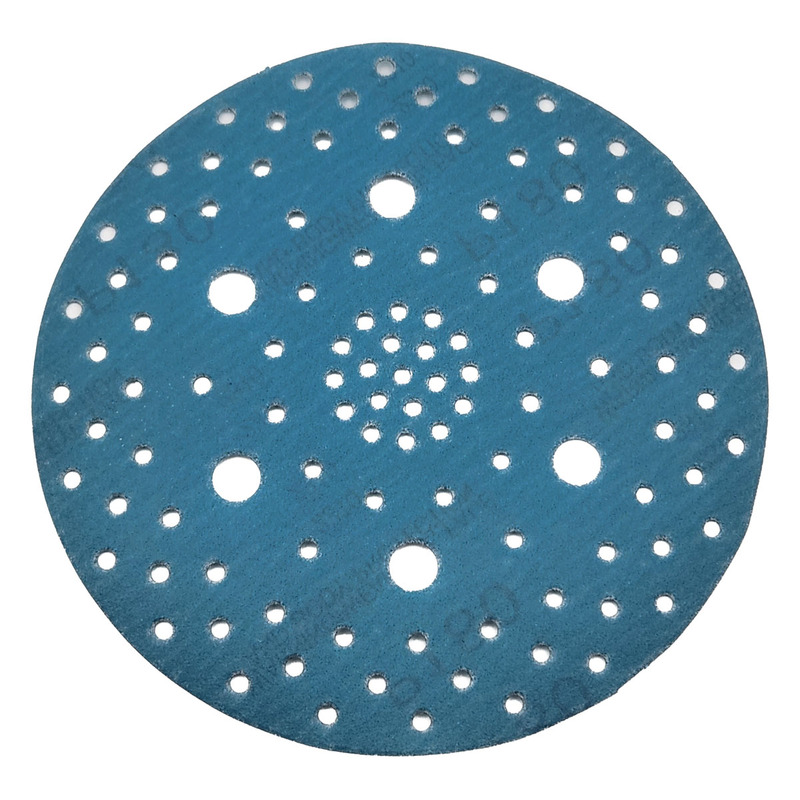 6" (152 mm) Dia. x 180 Grit A/O Hook Multi-Hole Vacuum Film-Backed DynaCut Disc