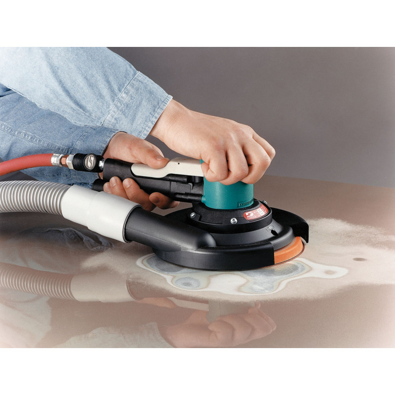 8" (203 mm) Dia. Two-Hand Gear-Driven Sander, Central Vacuum
